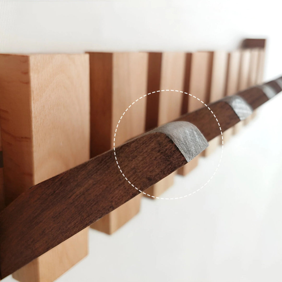 Scandinavische houten opvouwbare kapstok