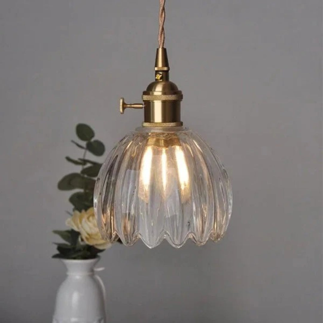 Vintage Glazen Hanglamp