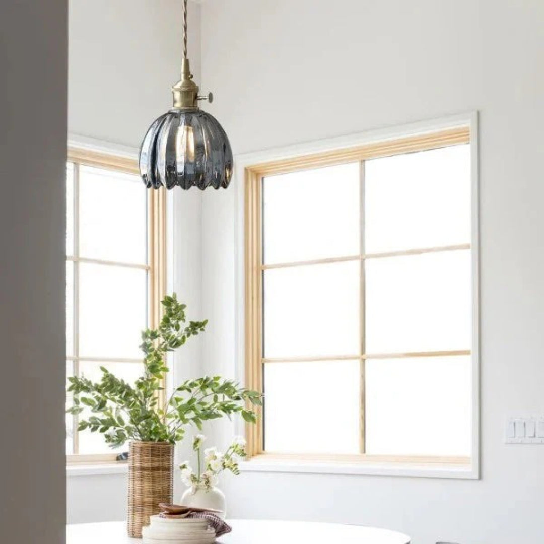 Vintage Glazen Hanglamp