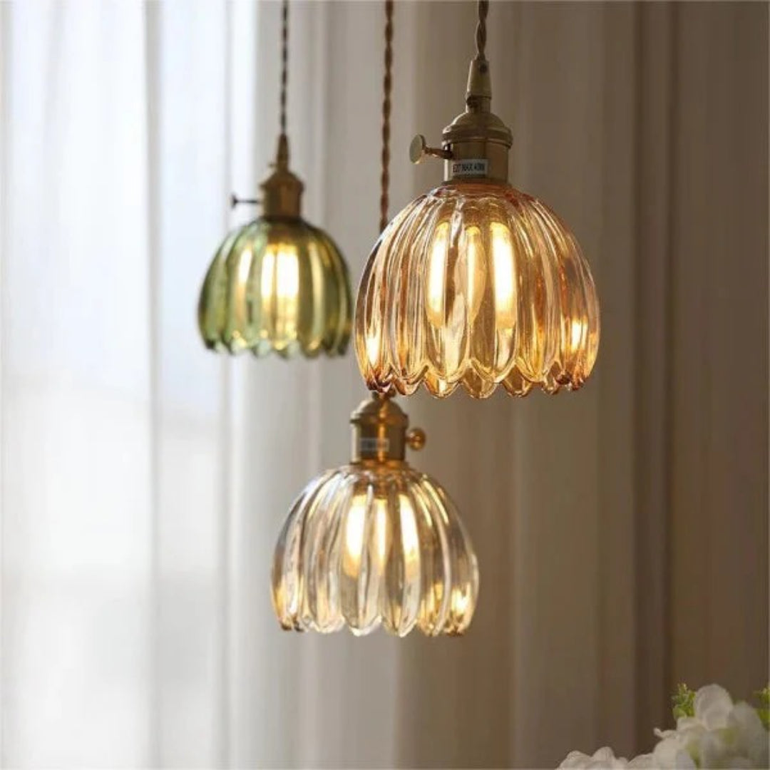 Vintage Glazen Hanglamp
