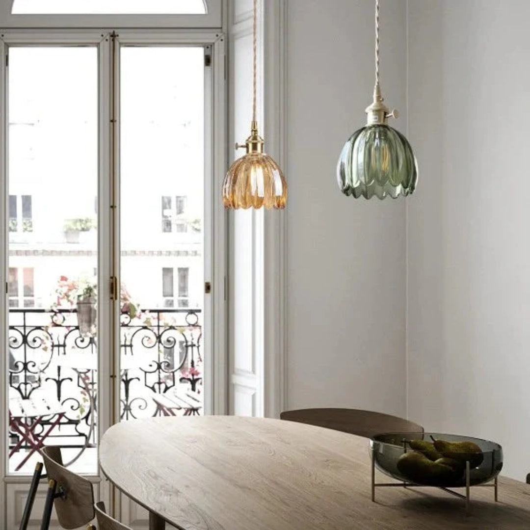 Vintage Glazen Hanglamp