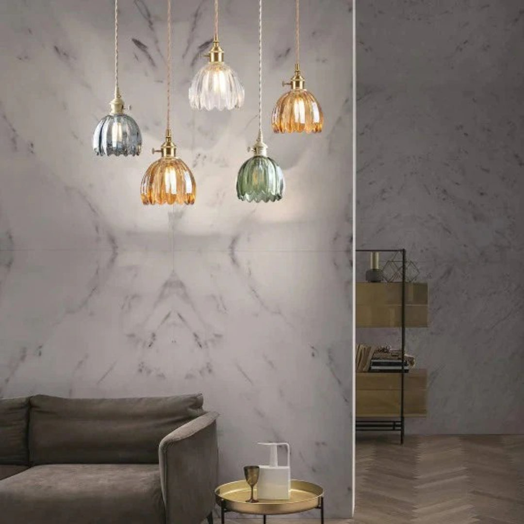 Vintage Glazen Hanglamp