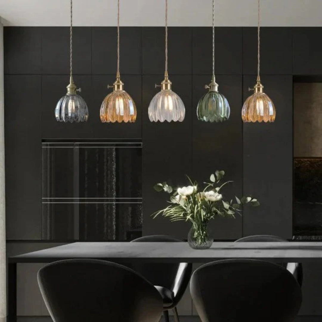 Vintage Glazen Hanglamp