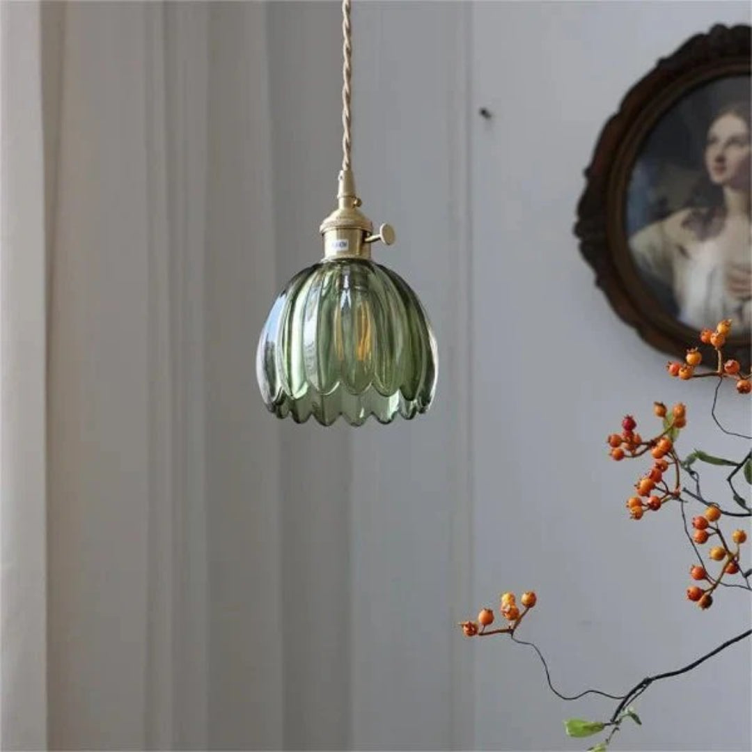Vintage Glazen Hanglamp