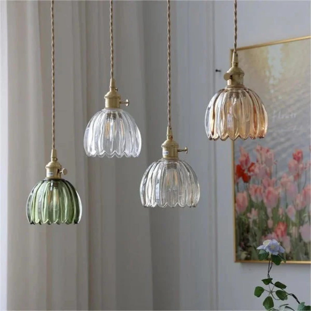 Vintage Glazen Hanglamp