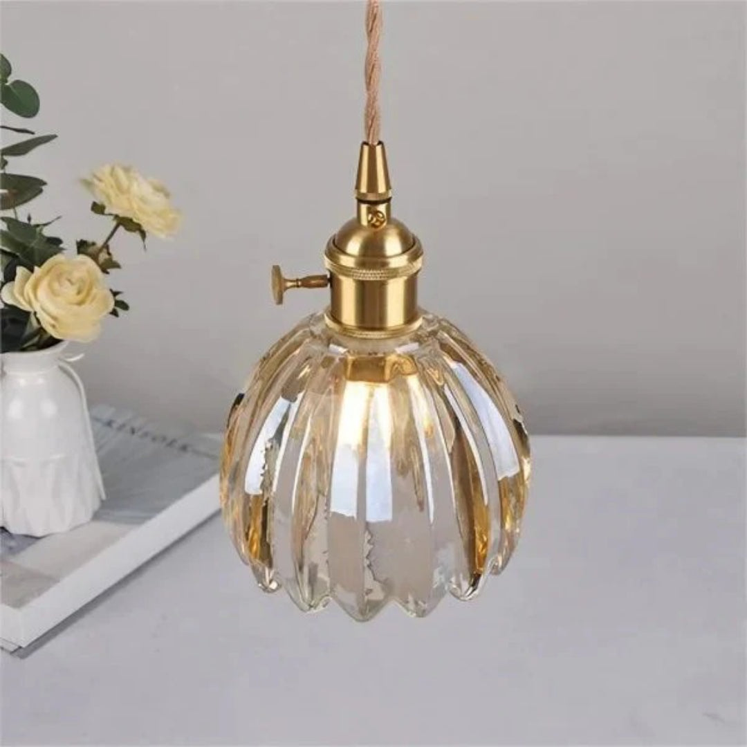 Vintage Glazen Hanglamp