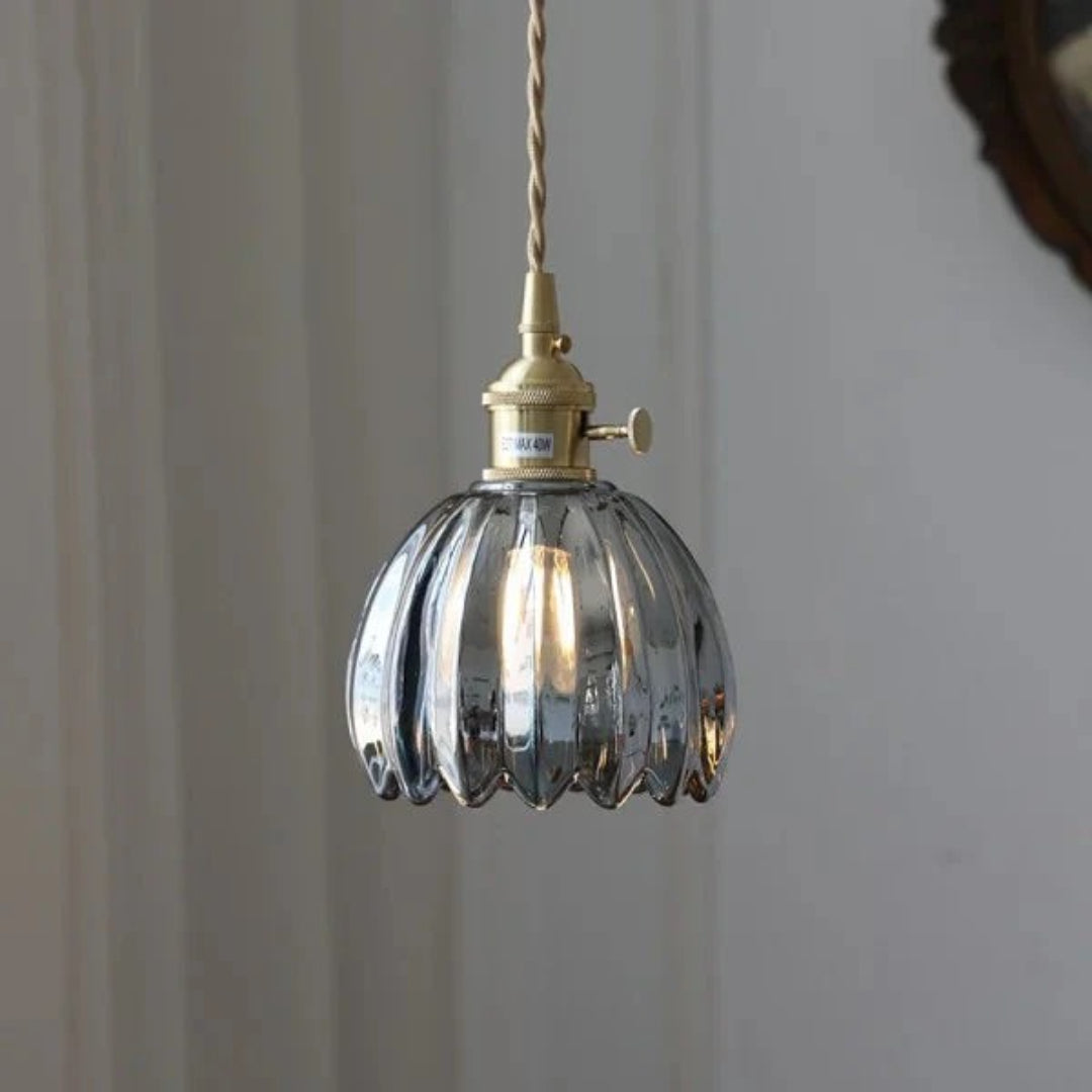Vintage Glazen Hanglamp