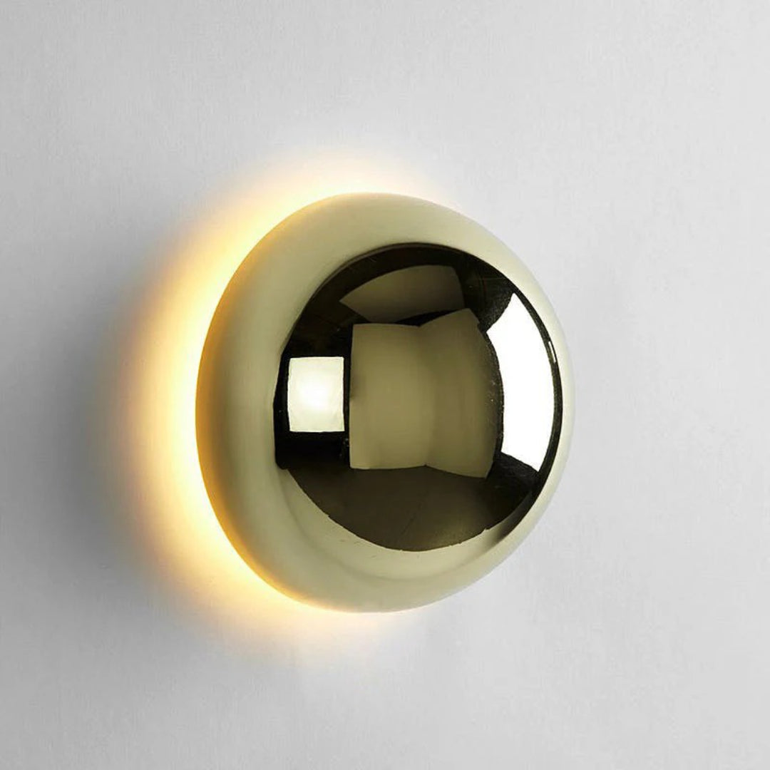 Moderne Ronde Metalen Wandlamp