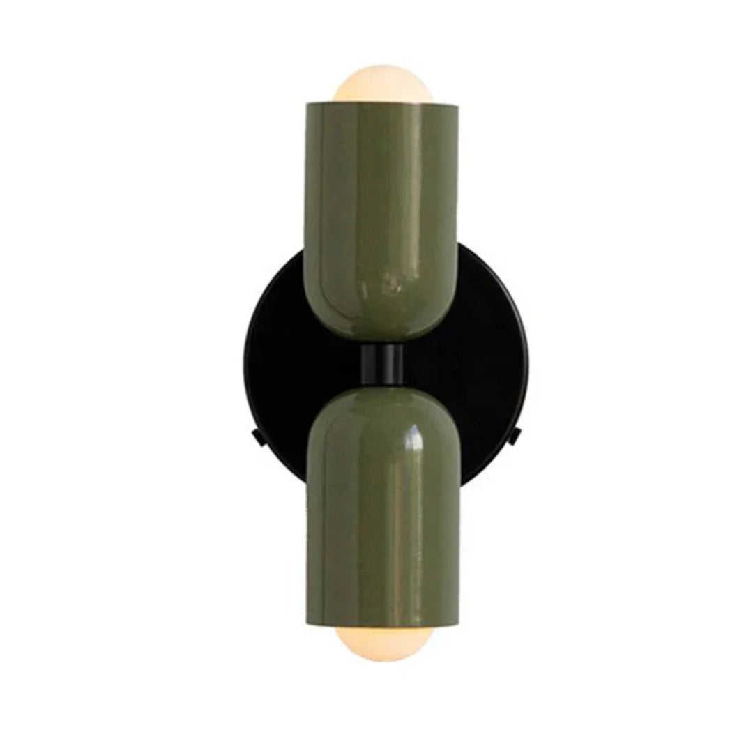 Hedendaagse metalen glazen wandlamp