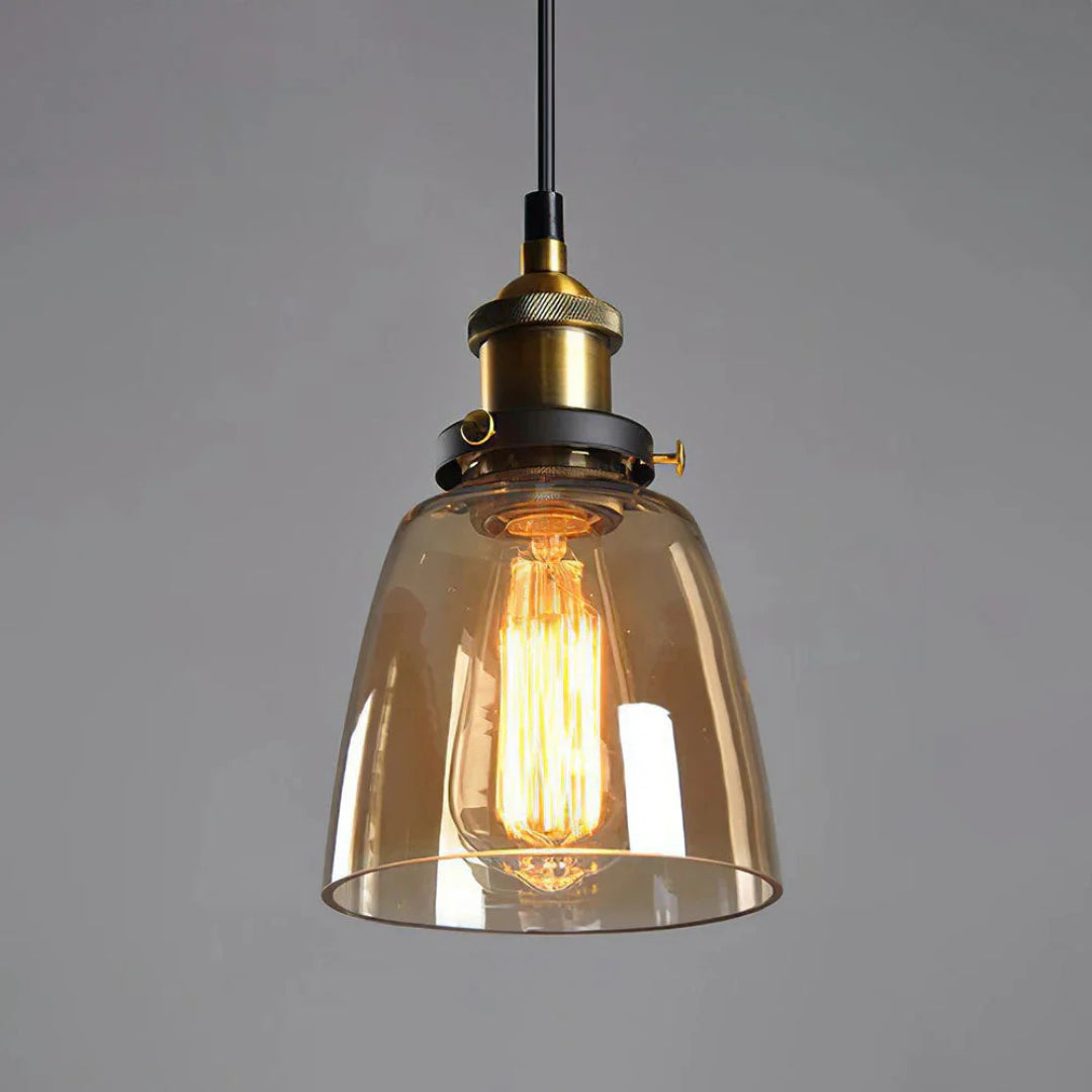 Industriële Glazen Hanglamp