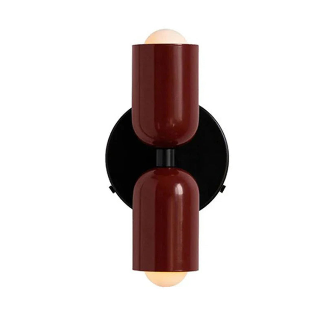 Hedendaagse metalen glazen wandlamp