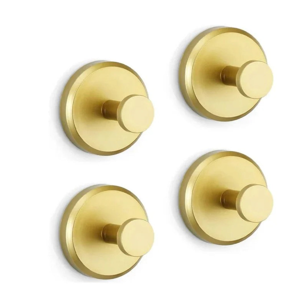 Ronde metalen zuignap wandhaak – set van 2