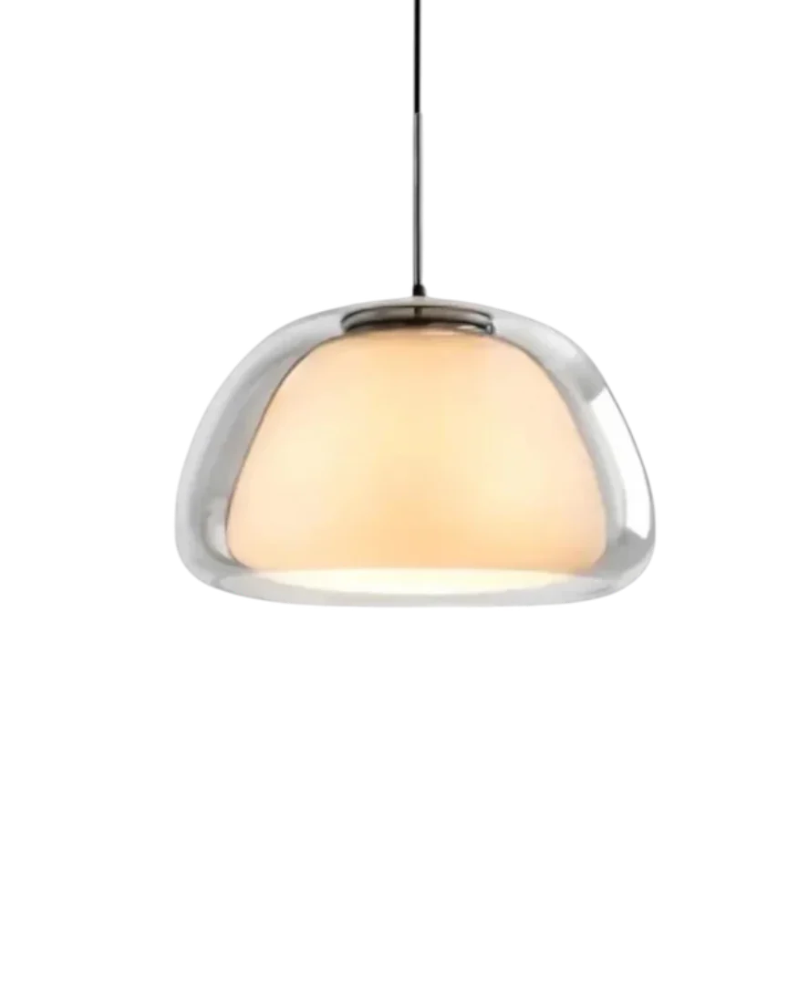 Minimalistische glazen hanglamp