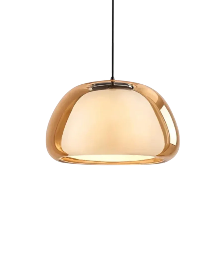 Minimalistische glazen hanglamp