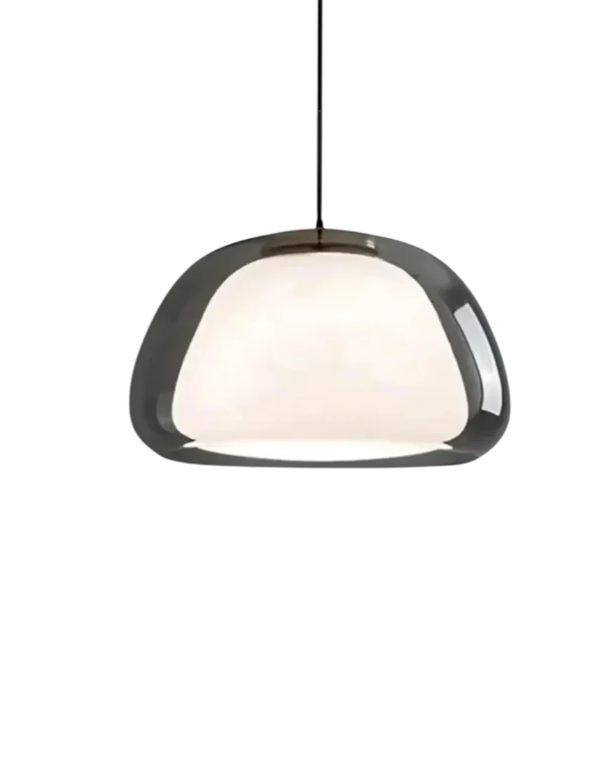 Minimalistische glazen hanglamp