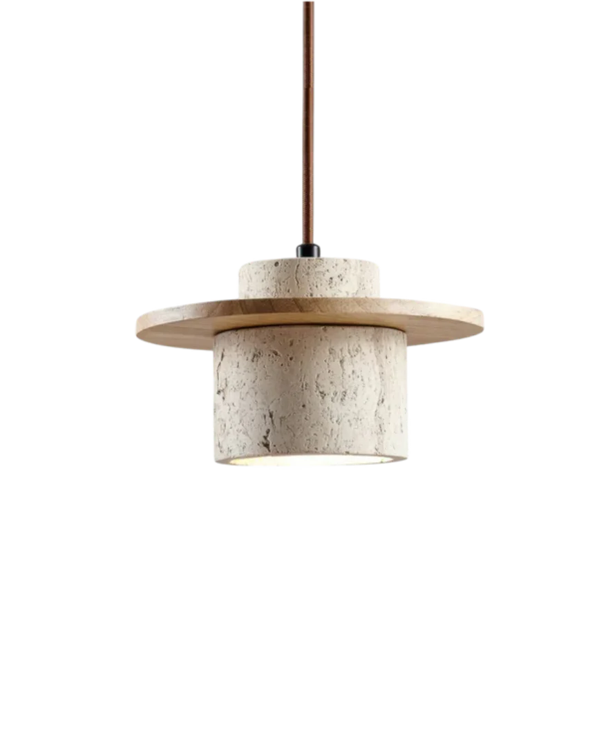 Minimalistische stenen hanglamp