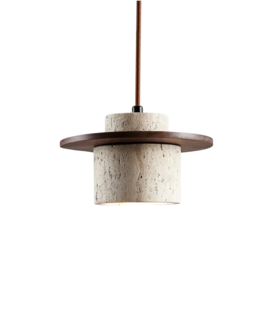 Minimalistische stenen hanglamp