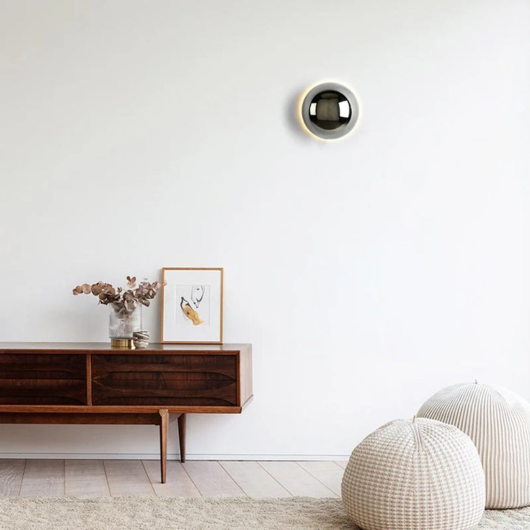Moderne Ronde Metalen Wandlamp
