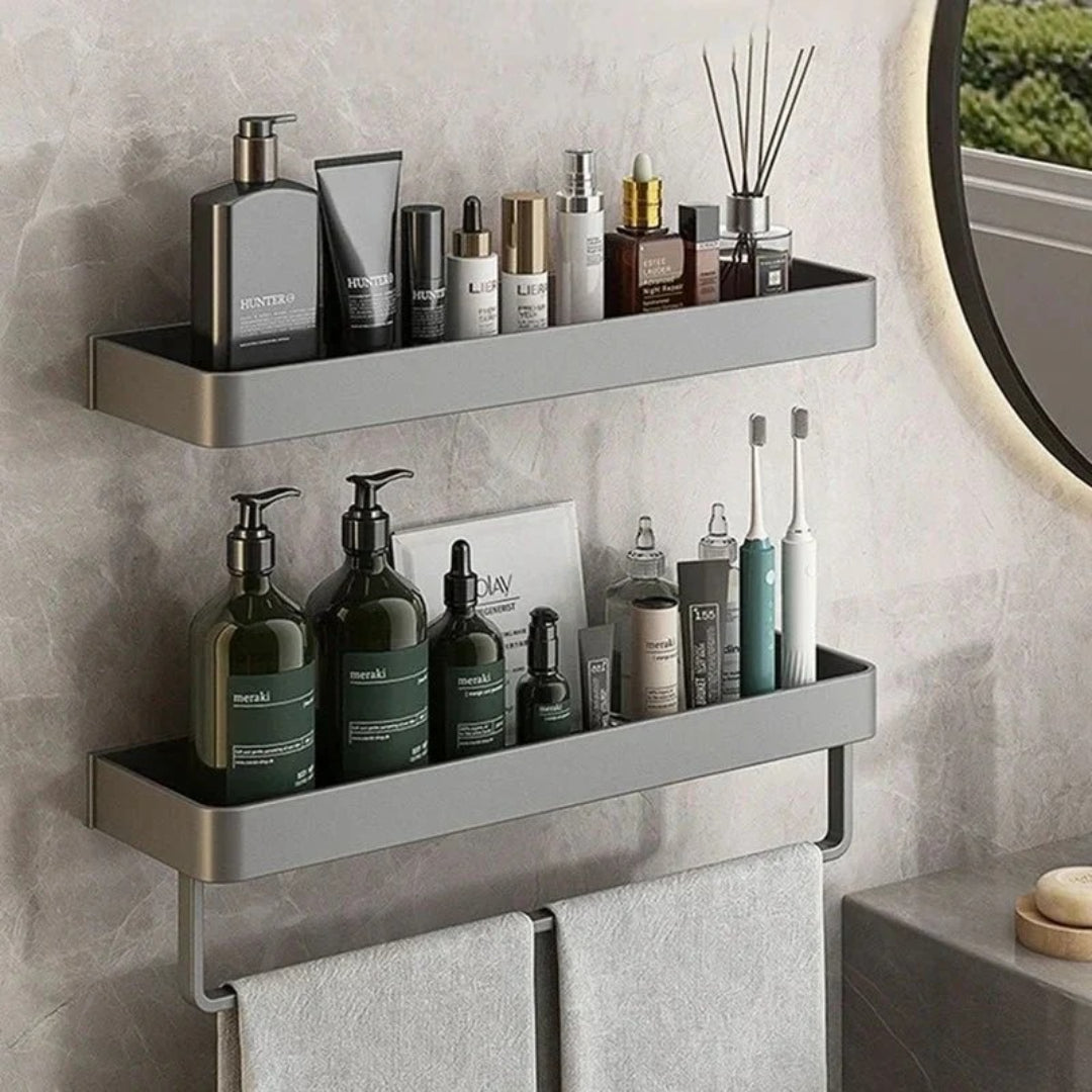 Minimalistische metalen badkamer wandplank