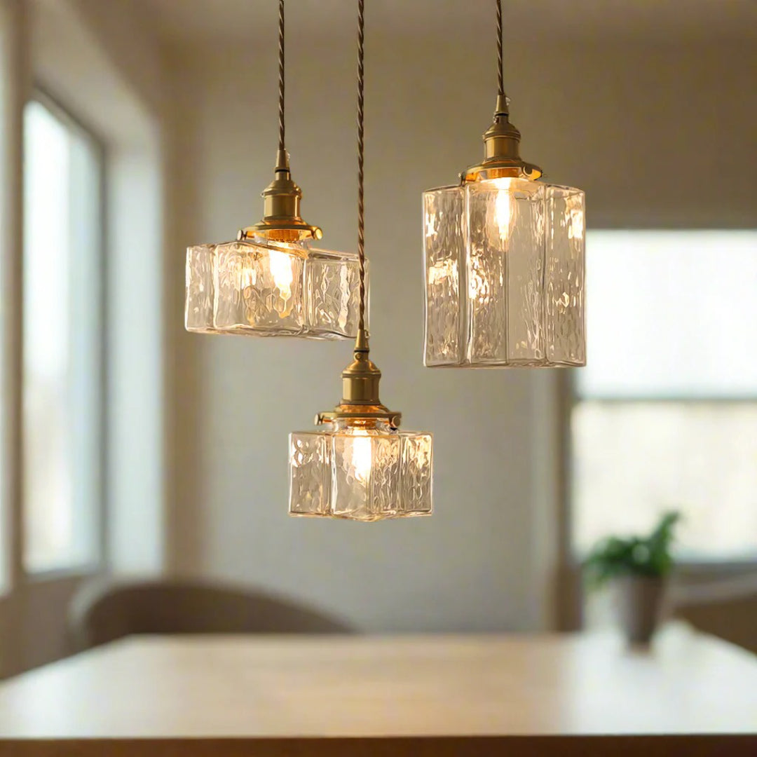 Vintage Glazen Hanglamp