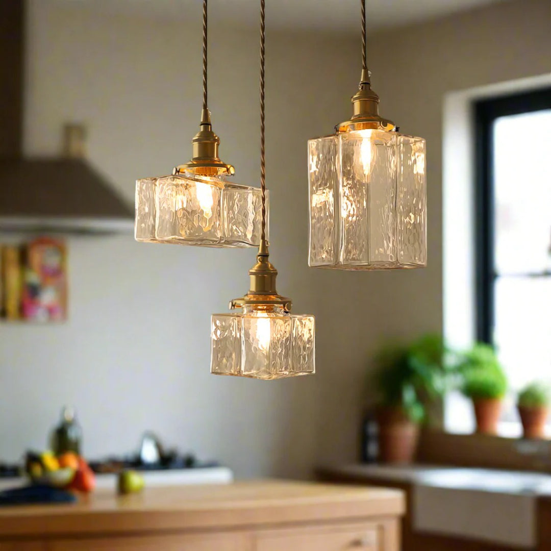 Vintage Glazen Hanglamp