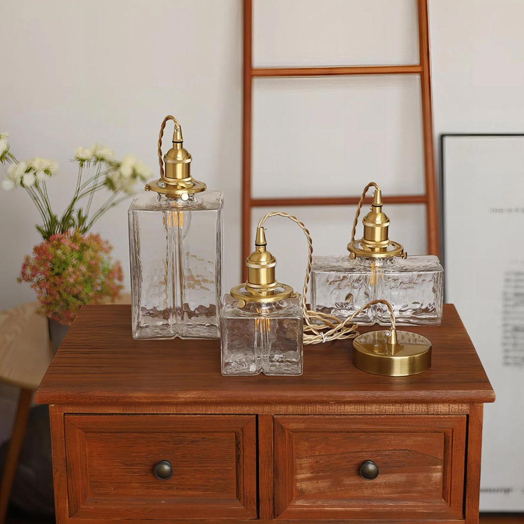 Vintage Glazen Hanglamp