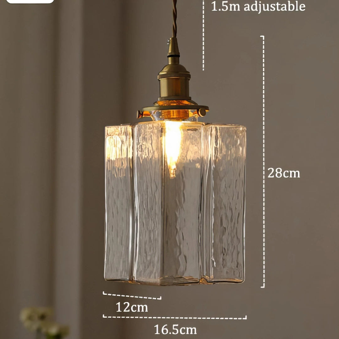 Vintage Glazen Hanglamp
