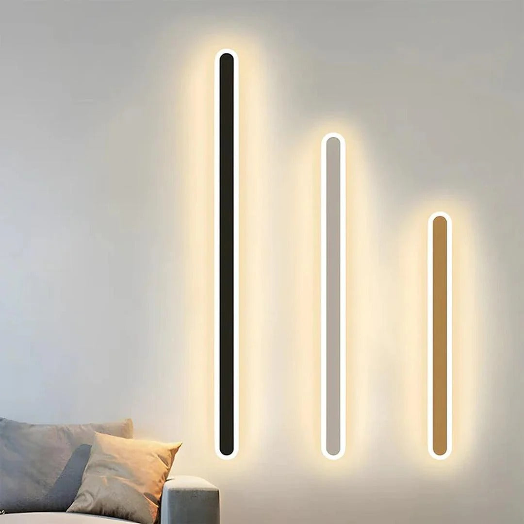 Scandinavische lineaire LED-wandlamp