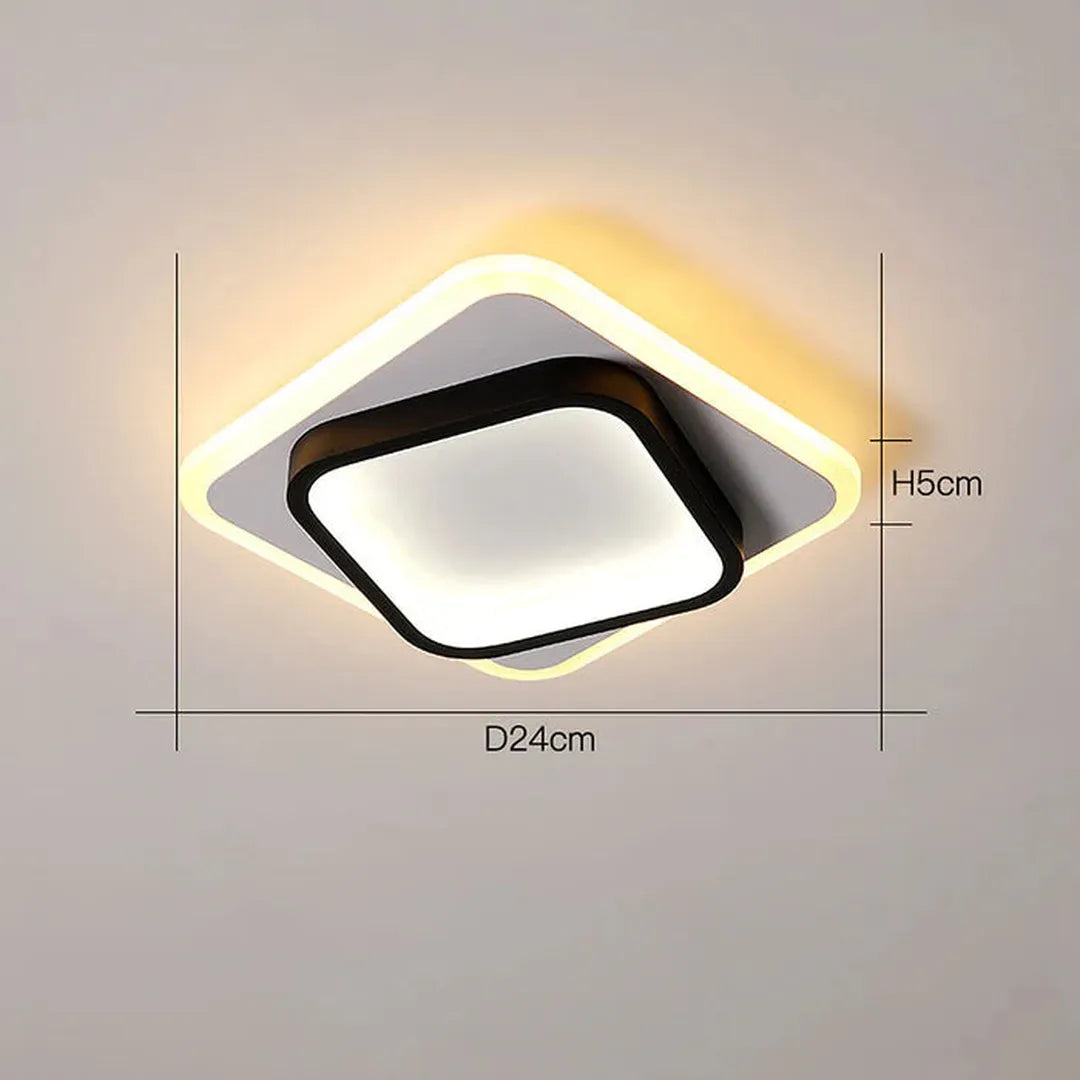 Eigentijdse Vierkante LED Plafondlamp