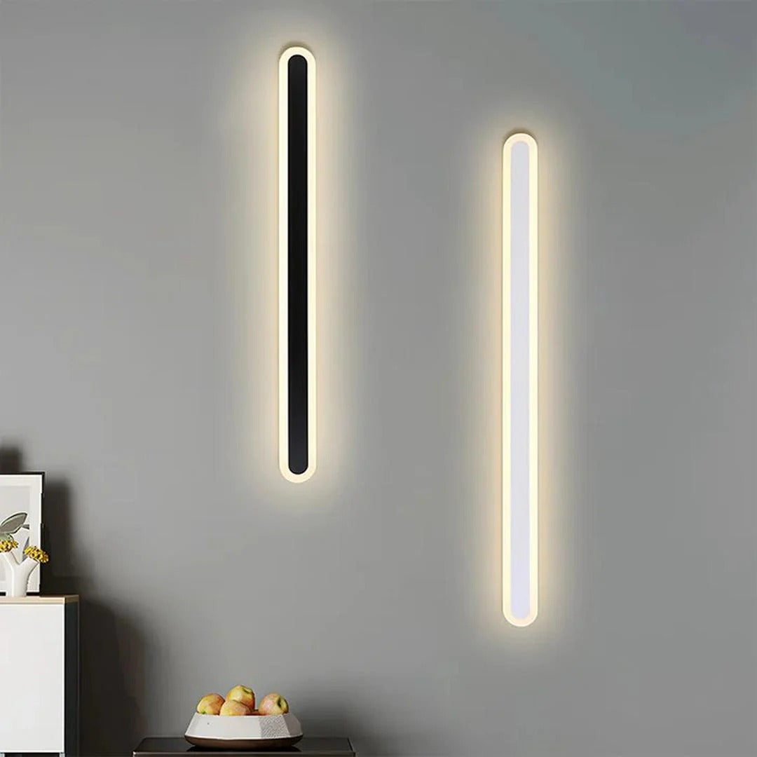 Scandinavische lineaire LED-wandlamp