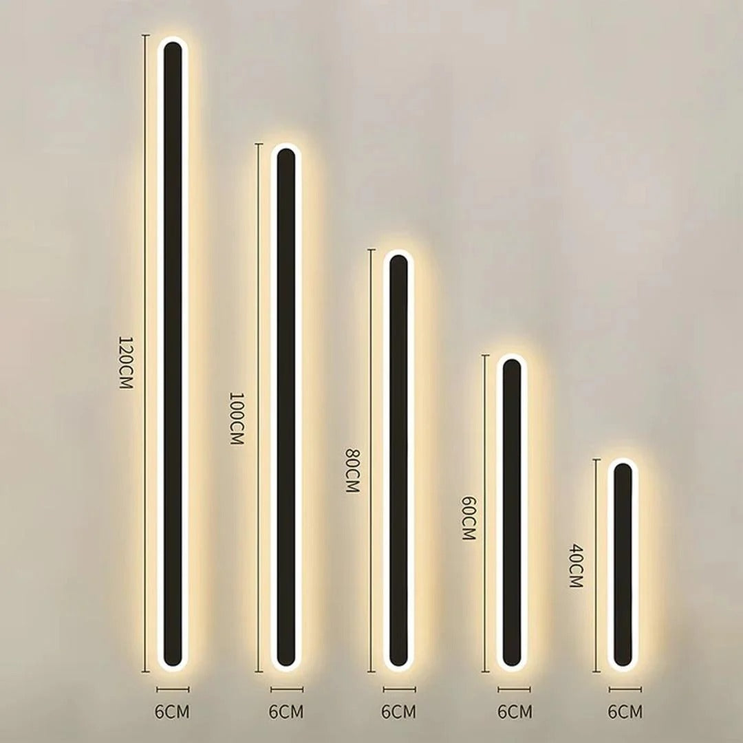 Scandinavische lineaire LED-wandlamp
