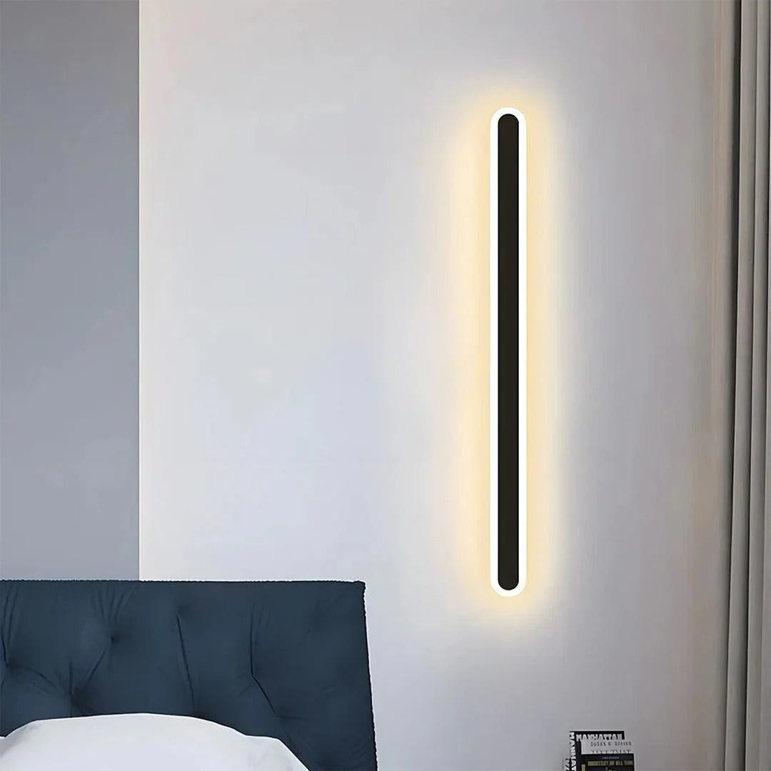 Scandinavische lineaire LED-wandlamp