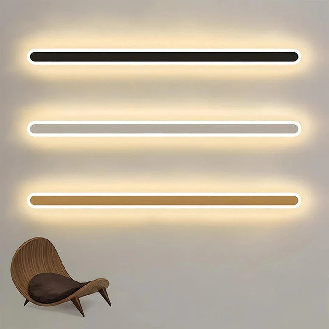 Scandinavische lineaire LED-wandlamp