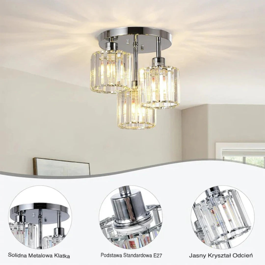 Kristallen Glazen Plafondlamp