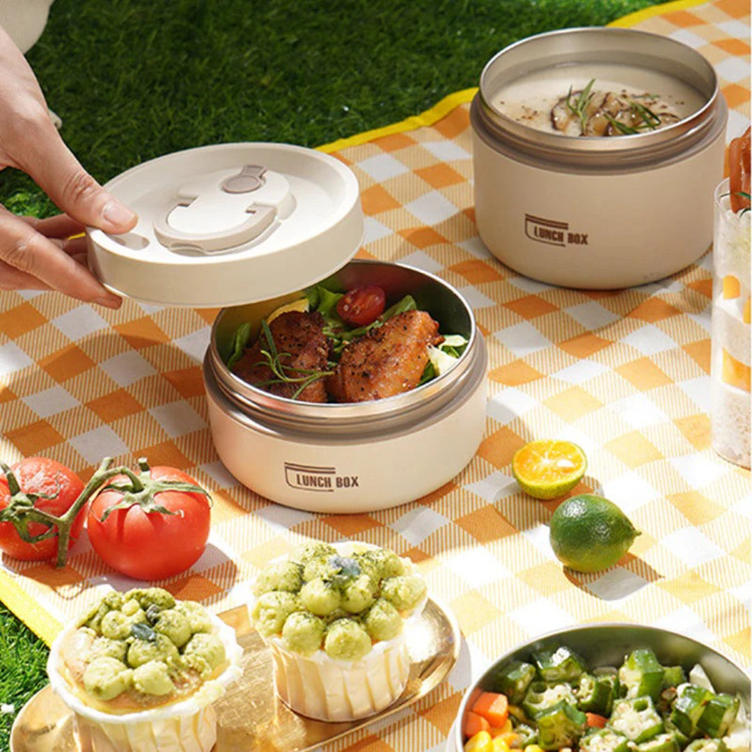 Geïsoleerde lunchbox met meerdere lagen