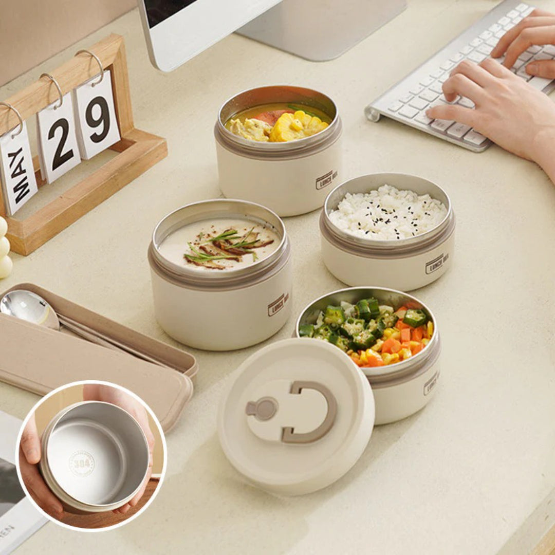 Geïsoleerde lunchbox met meerdere lagen