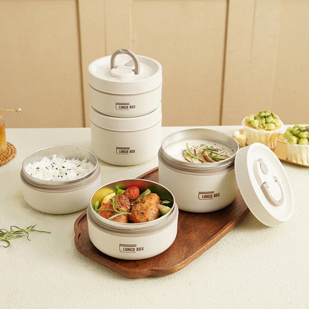 Geïsoleerde lunchbox met meerdere lagen