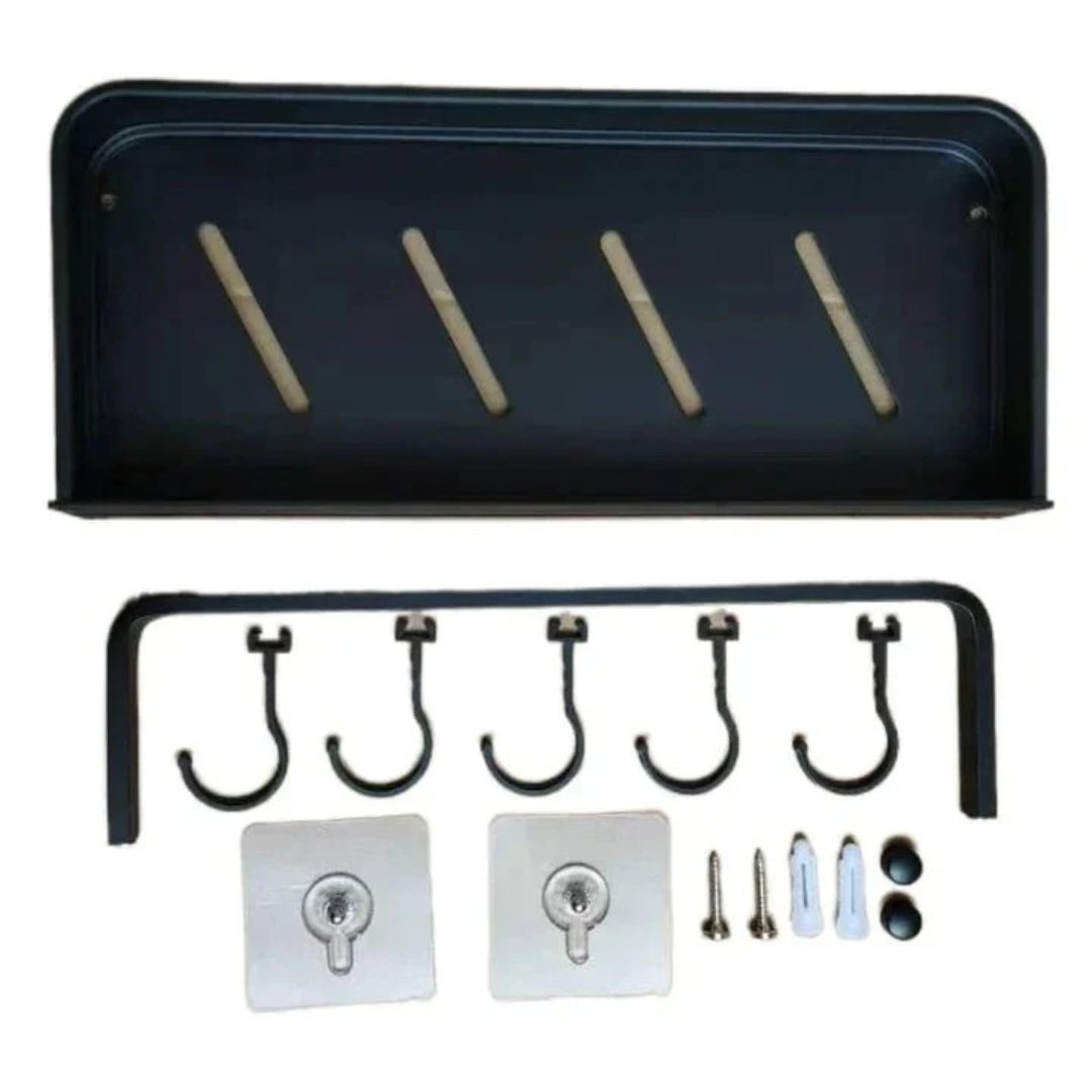 Minimalistische metalen wandplank