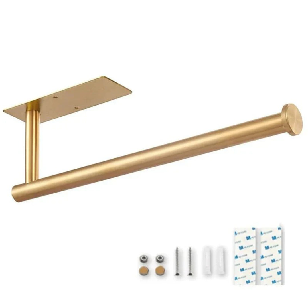 Minimalistische metalen keukenrolhouder
