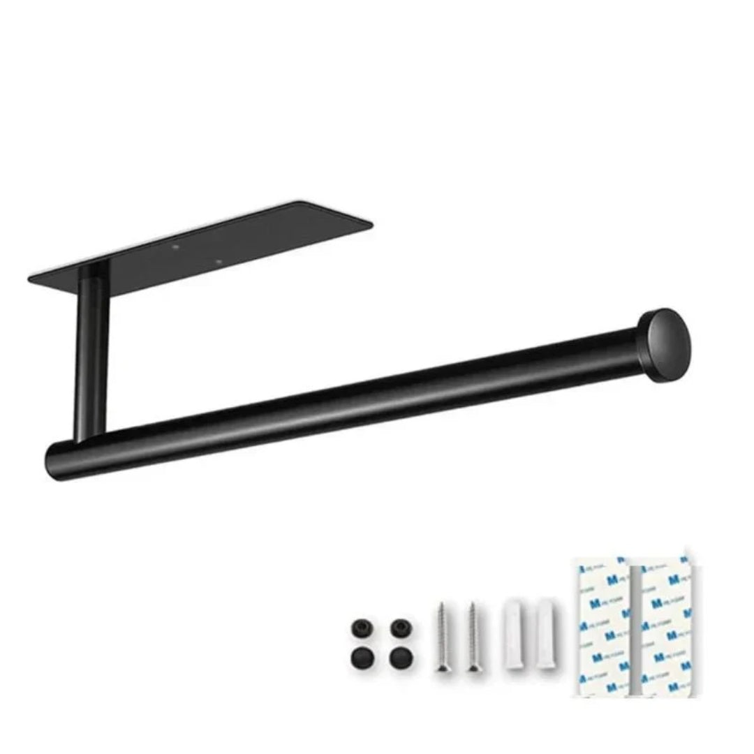 Minimalistische metalen keukenrolhouder