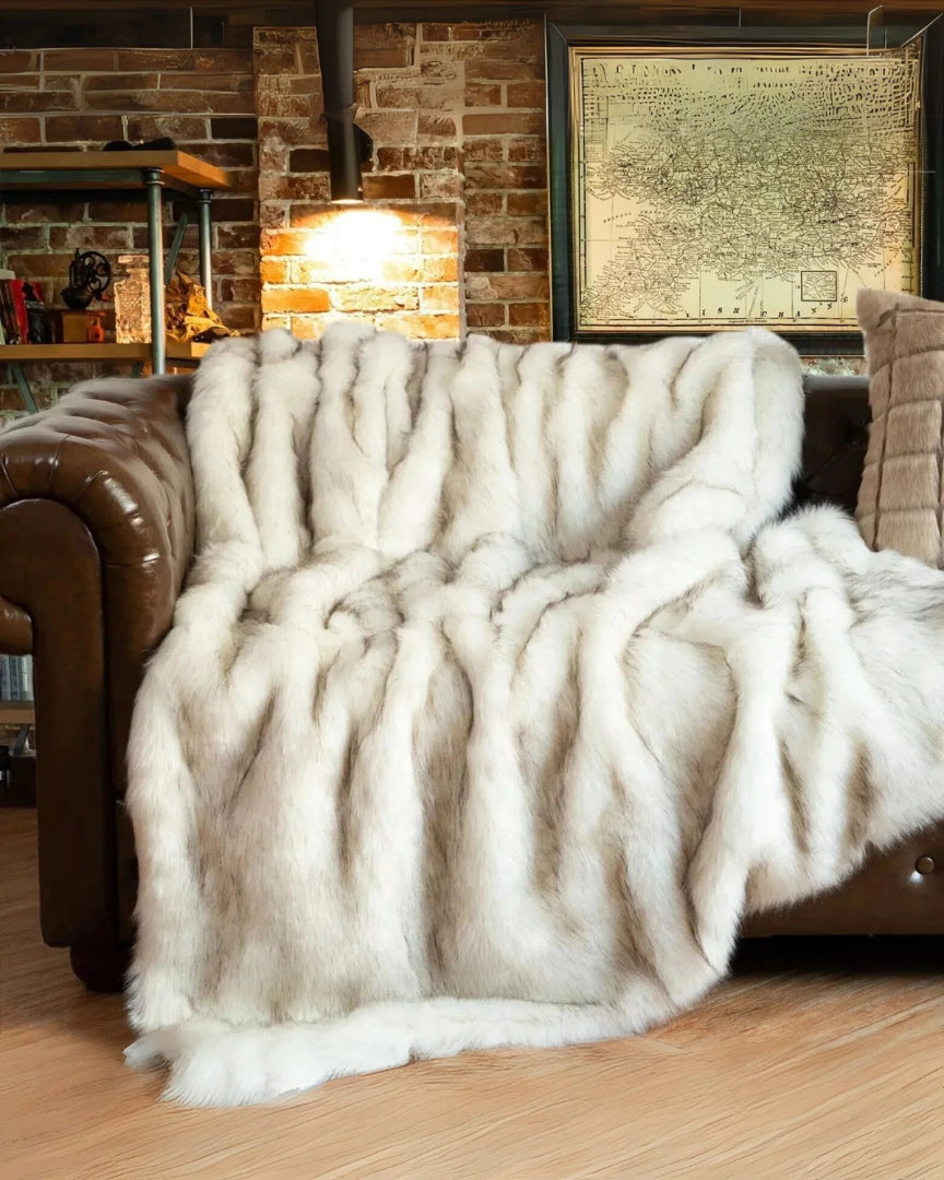 Klassieke faux fur plaid