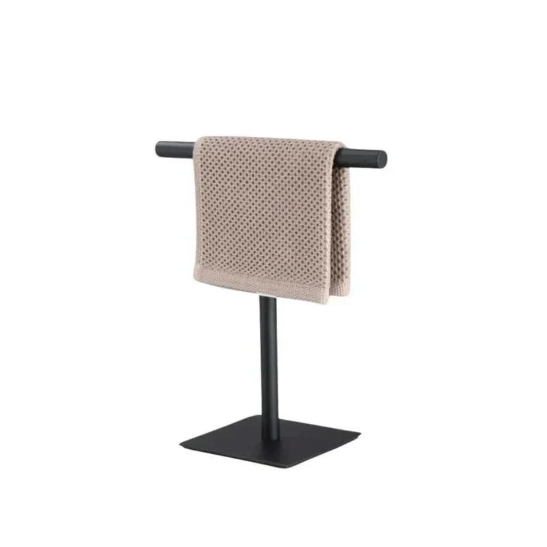 Minimalistisch vrijstaand handdoekrek