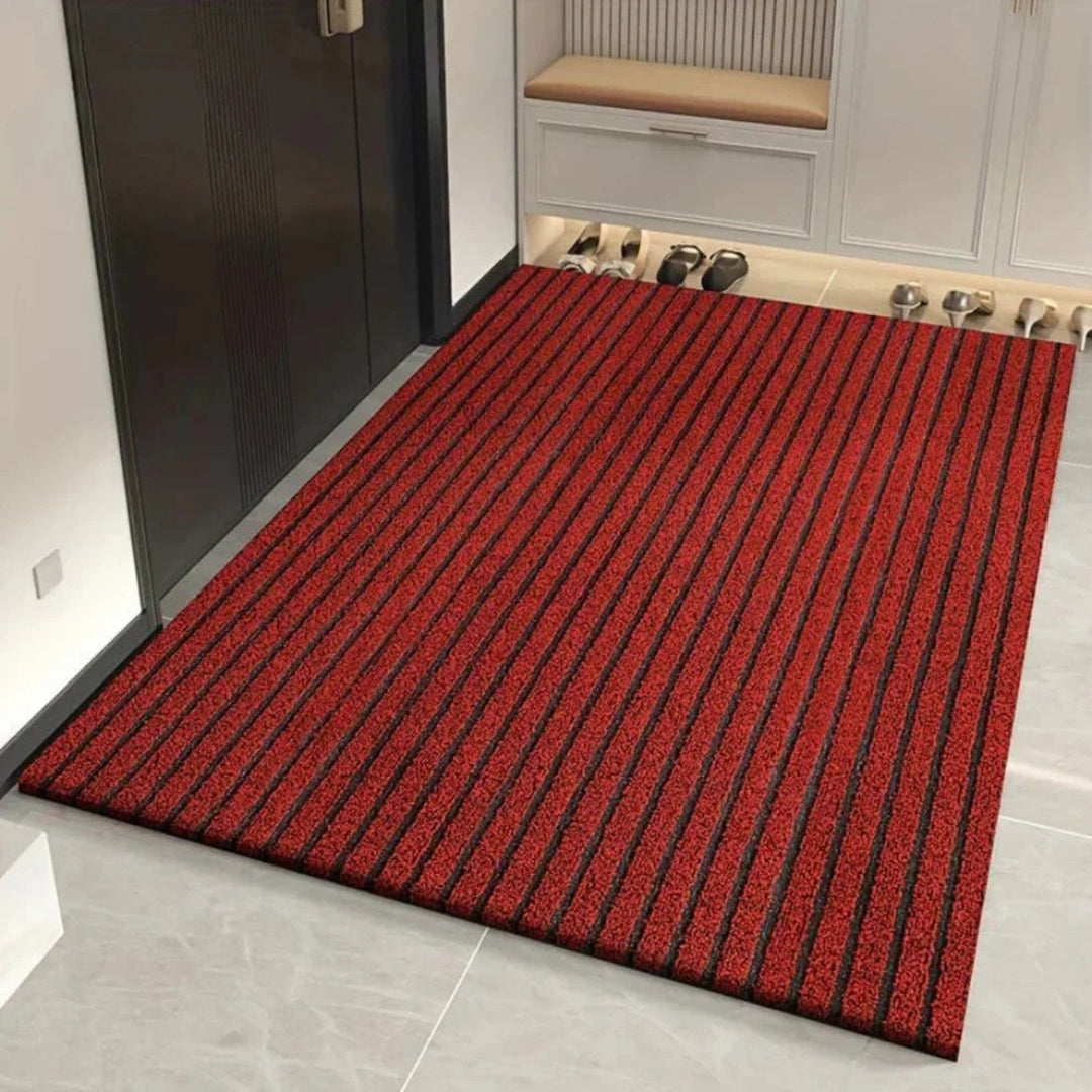 Gestreepte PVC antislip deurmat