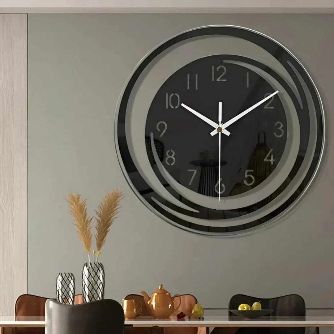 Scandinavische acryl ronde wandklok