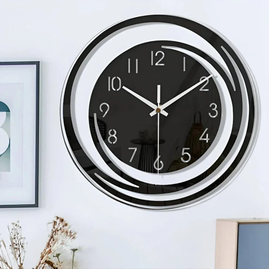Scandinavische acryl ronde wandklok